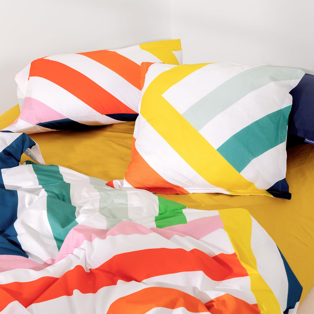 Fronha de Almofada Happy Stripes