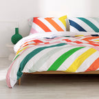 Happy Stripes Duvet Cover