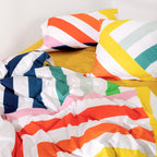 Happy Stripes Duvet Cover
