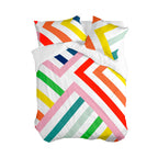 Happy Stripes Duvet Cover