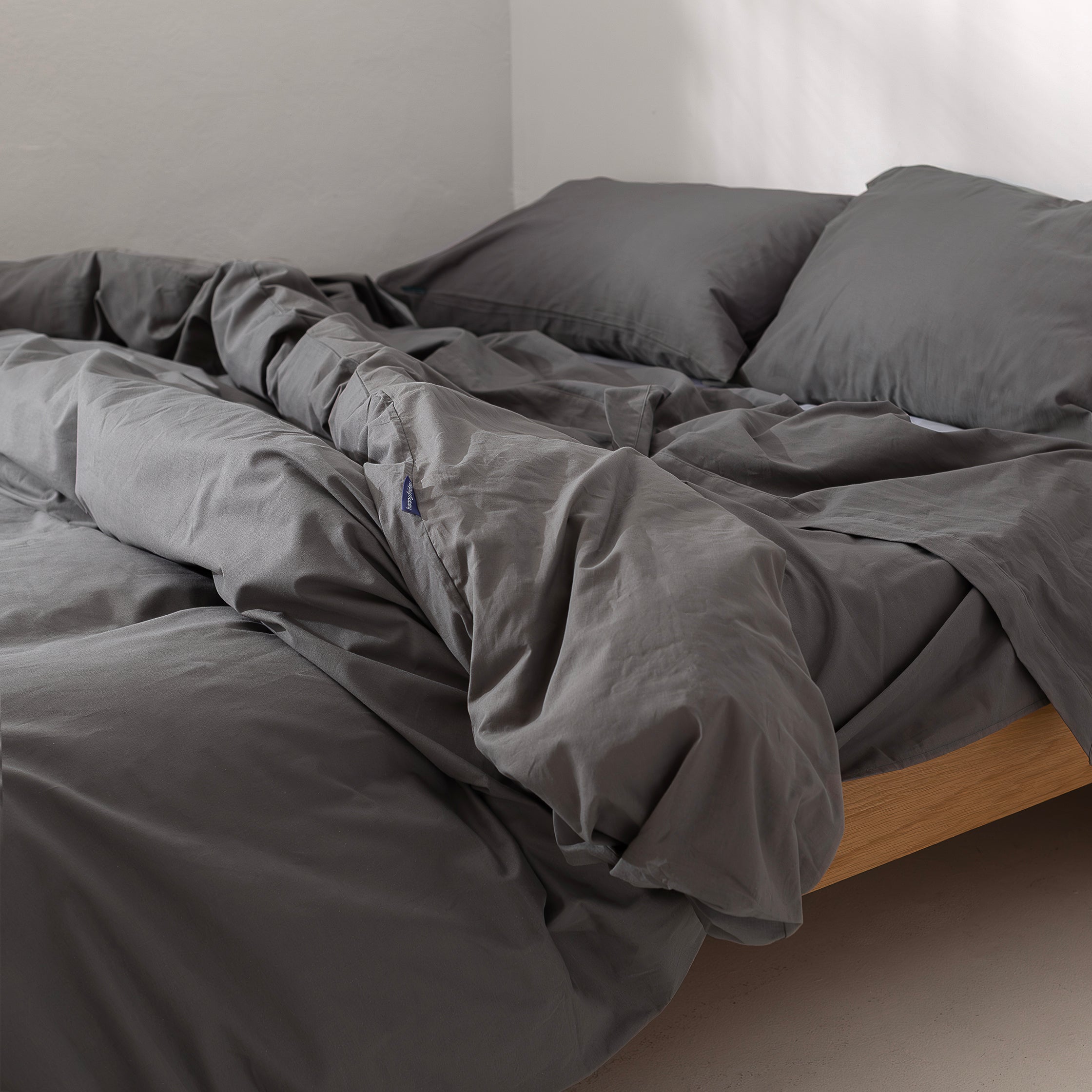 Basic Funda nórdica Gris oscuro