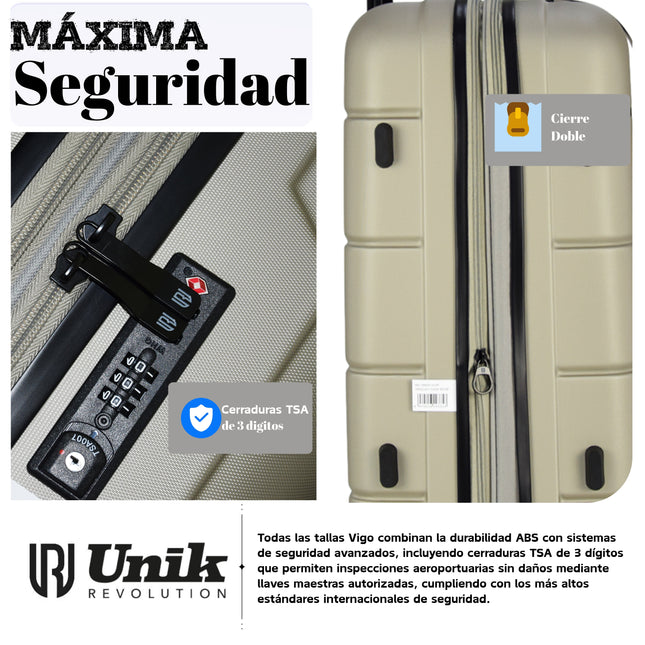 Juego De Maletas (L+M+S)-VigoModelo RigidaLuggage & Bags > Suitcases > Suitcase Travel Sets