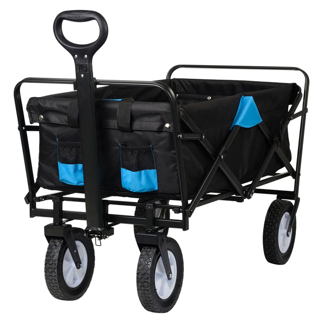 Carrito de jardín plegable 100 L | 4 ruedas giratorias 180° (carga 80 kg)CarritosSporting Goods > Outdoor Recreation > Camping & Hiking