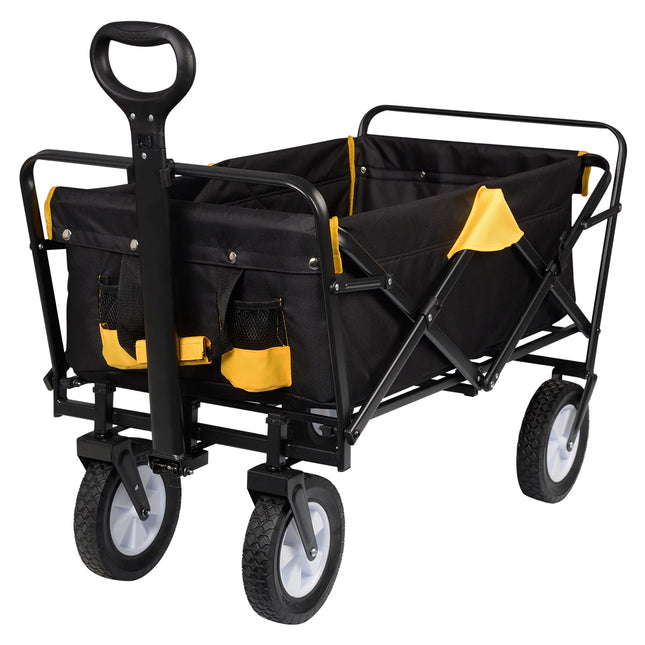 Carrito de jardín plegable 100 L | 4 ruedas giratorias 180° (carga 80 kg)CarritosSporting Goods > Outdoor Recreation > Camping & Hiking