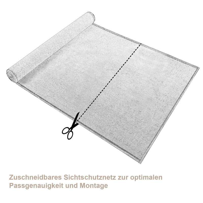 Malla de privacidad antracita para balcón o jardín con bridasMallasHardware > Fencing & Barriers > Fence Panels > Privacy Panels