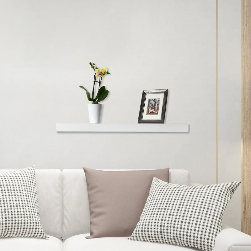 Set de 3 estantes flotantes de pared blancos de maderaEstantesFurniture > Shelving > Wall Shelves & Ledges > Floating Wall Shelves & Ledges