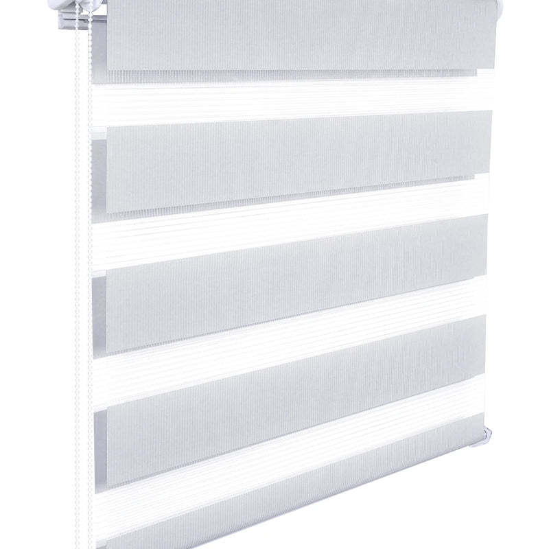 Persiana enrollable día y noche gris 80×220 cm | doble capa tipo zebra con fijación sin taladroEstoresHome & Garden > Decor > Window Treatments > Window Blinds & Shades > Blinds