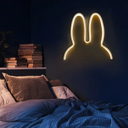 Lapin LED mural alimenté par USB