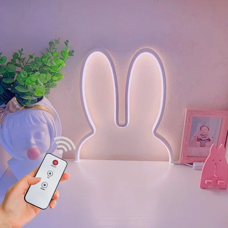 Conejo Led de pared alimentado por USB