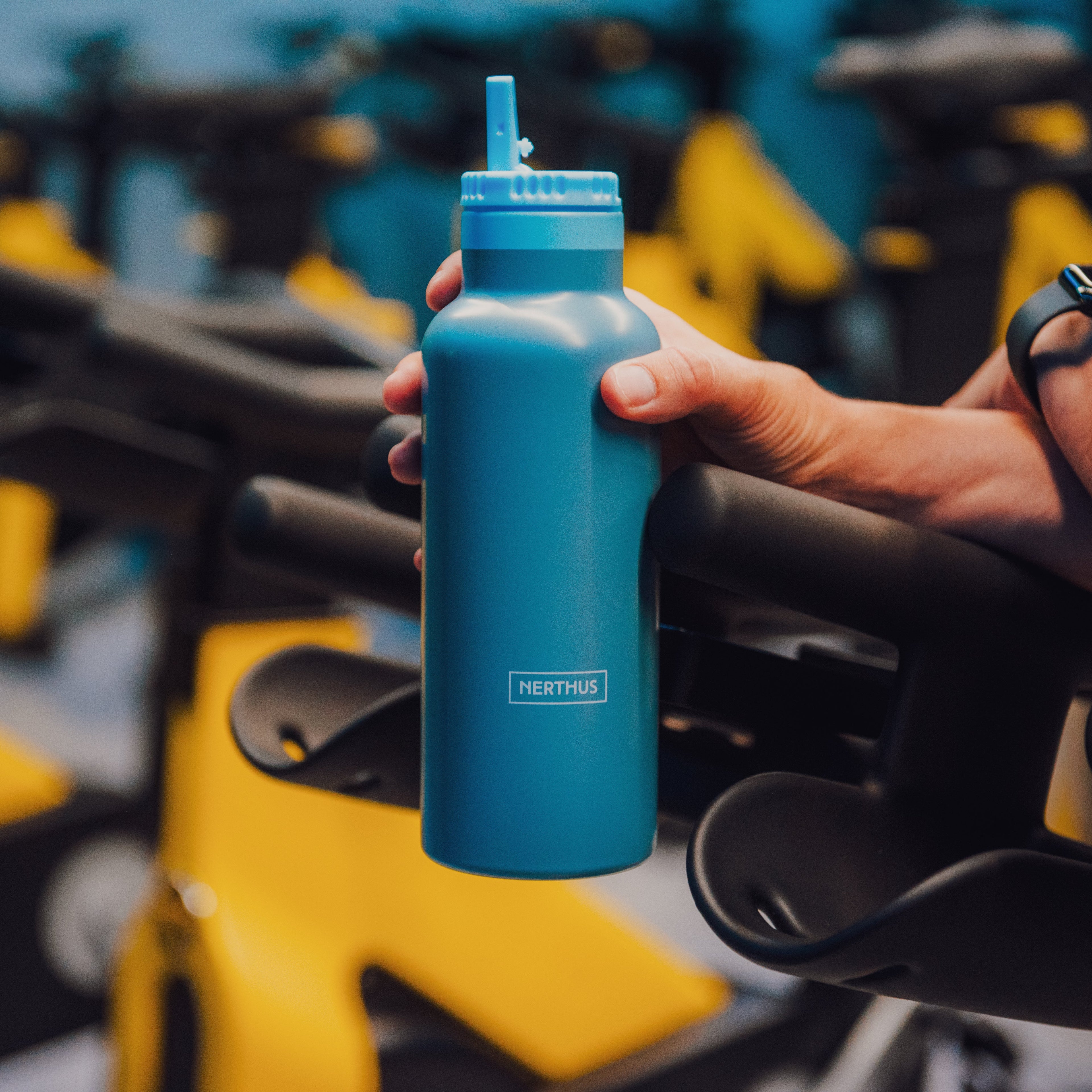 Botella Sport con Tapón Pajita