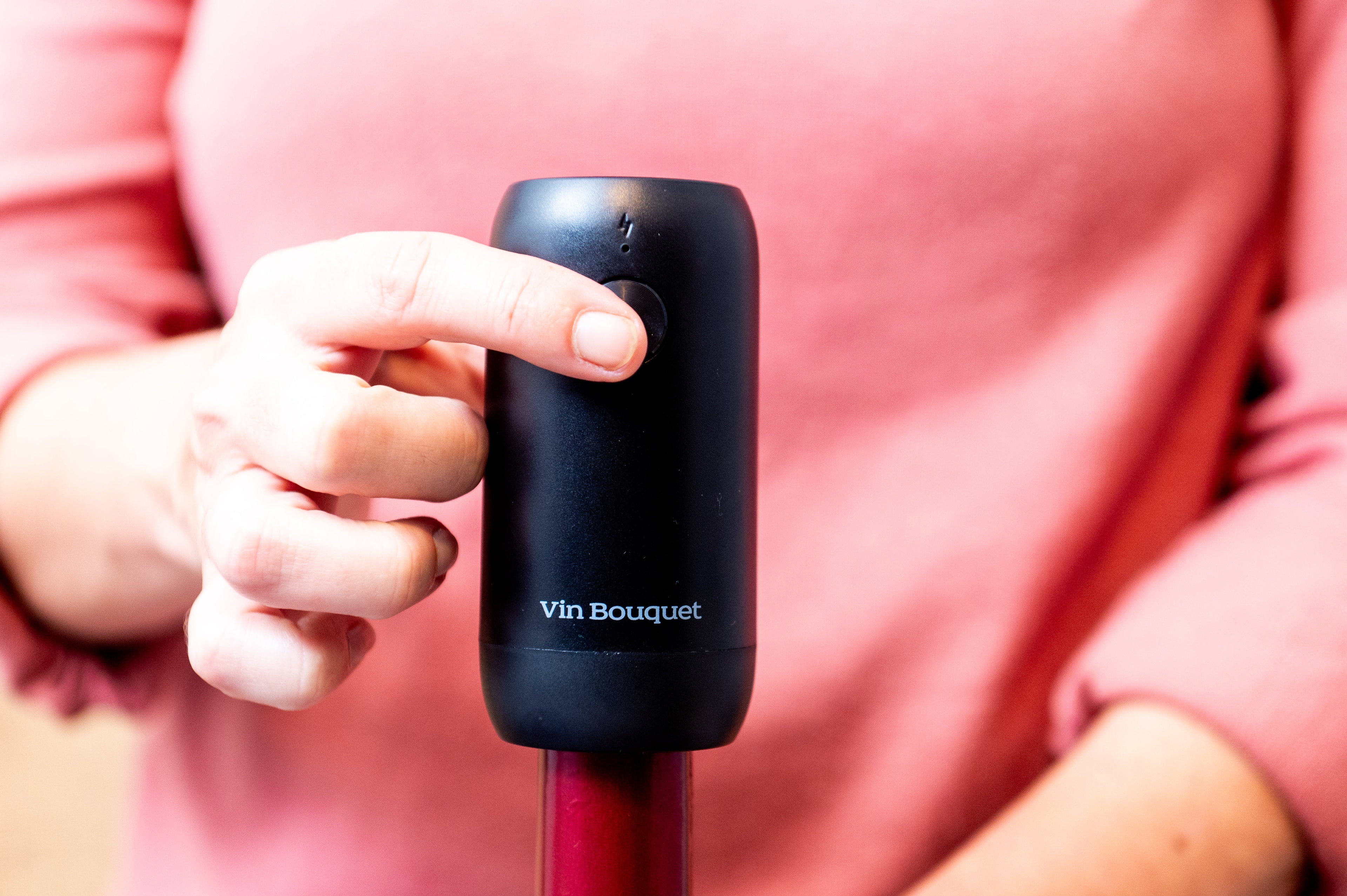 Tapón Automático de Vacío con Luz para Vino