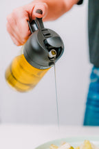 Dual-Use Oil Spray Bottle - Non-Drip Sprayer for Kitchen