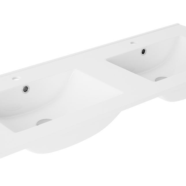 Conjunto mueble de baño completo 120 cm negro moderno | 3_BP