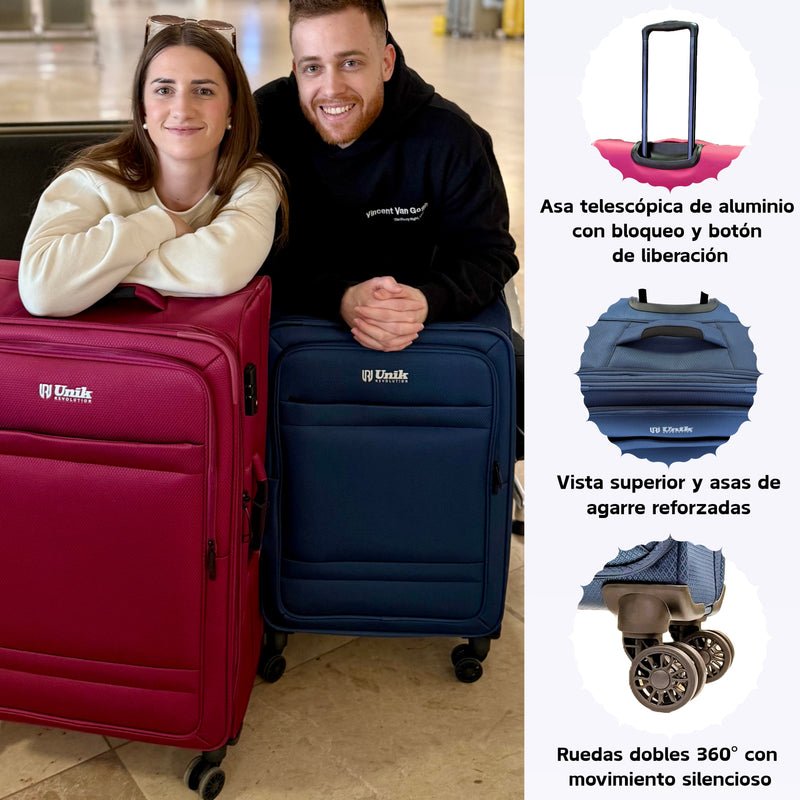 MALETA GRANDE BLANDA EXTENSIBLE TSA- OMEGA-78CMModelo BlandaLuggage & Bags > Suitcases > Checked Suitcases