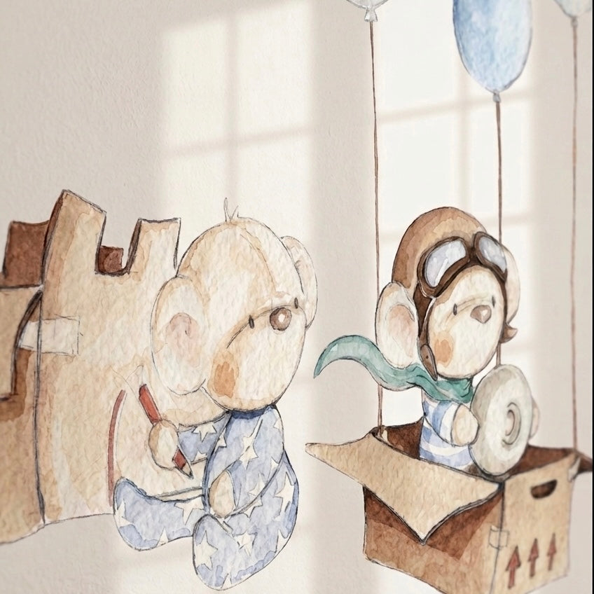 Children's decorative vinyl | hand-painted drawings