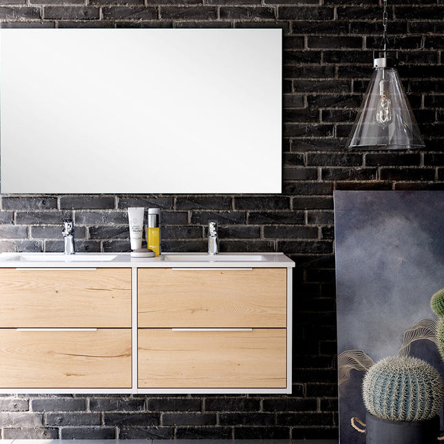 Mueble de baño completo 120 cm blanco con 4 cajones | 3_BP