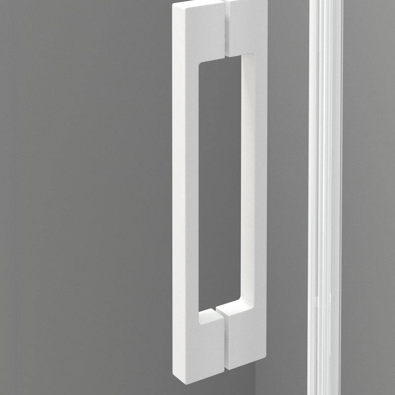Mampara de ducha rectangular 2 fijas y 2 correderas blanco | 3_BP