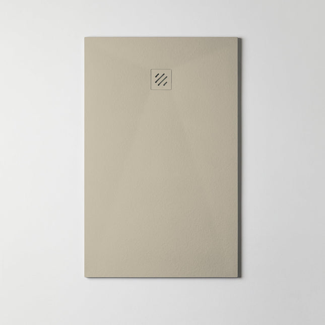 Plato de ducha extraplano beige ideal para baños modernos | 3_BP