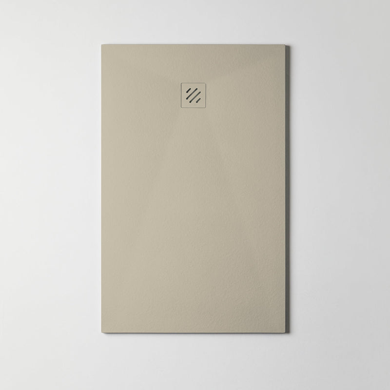 Plato de ducha extraplano beige ideal para baños modernos | 3_BP