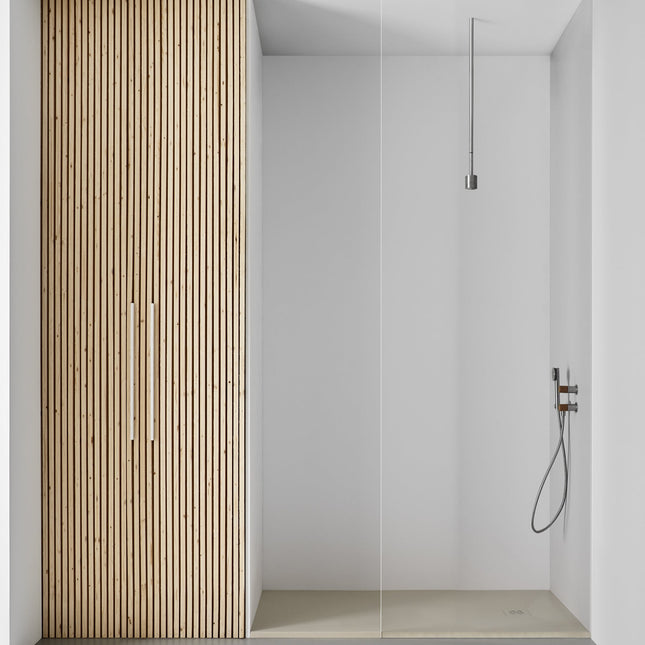 Plato de ducha extraplano beige ideal para baños modernos | 3_BP