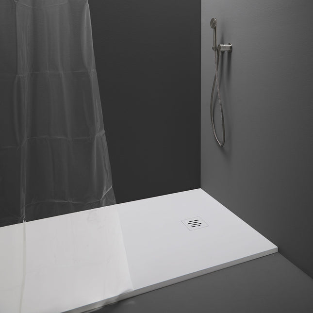Plato de ducha extraplano gel coat blanco antideslizante | 3_BP