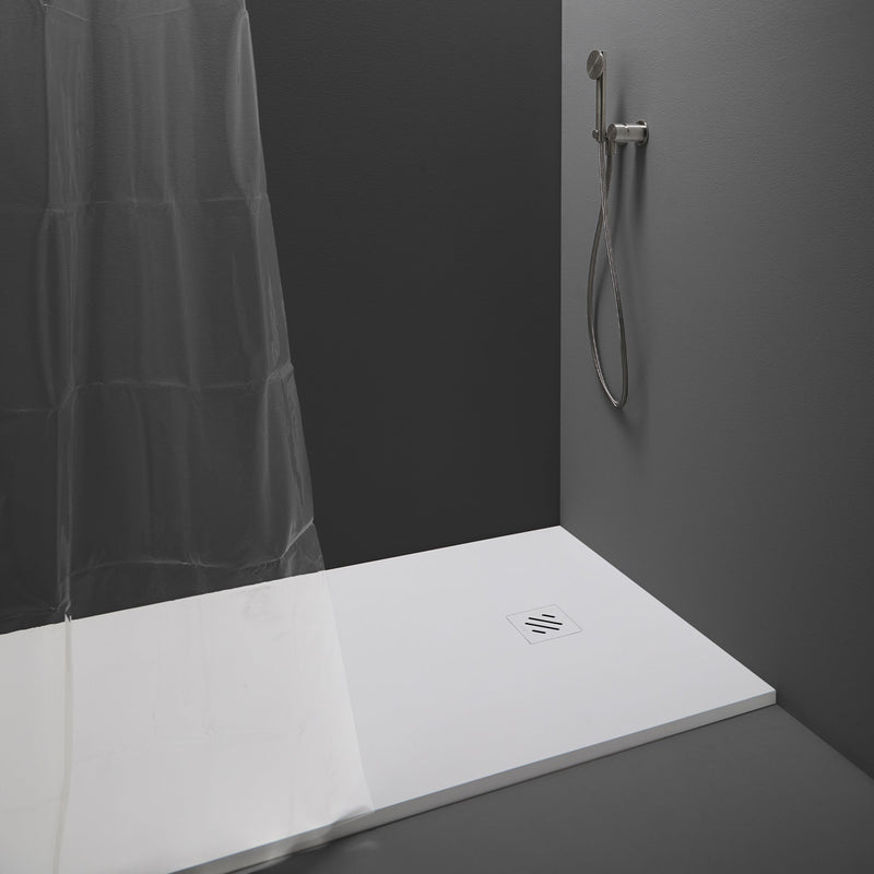 Plato de ducha extraplano gel coat blanco antideslizante | 3_BP
