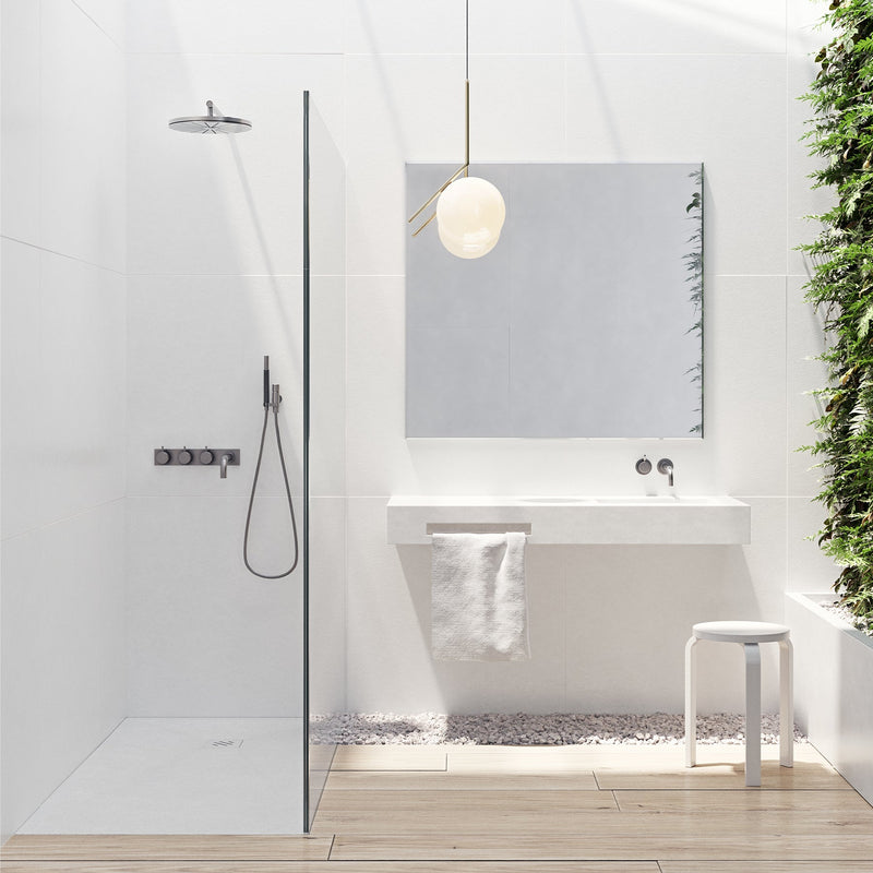 Plato de ducha extraplano gel coat blanco antideslizante | 3_BP