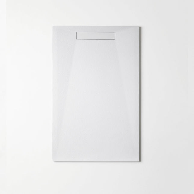 Plato de ducha extraplano rectangular blanco para baños | 3_BP