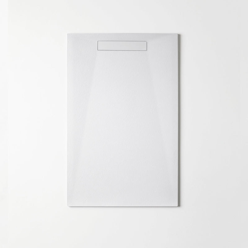 Plato de ducha extraplano rectangular blanco para baños | 3_BP