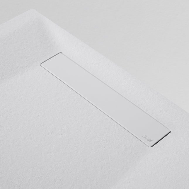 Plato de ducha extraplano rectangular blanco para baños | 3_BP