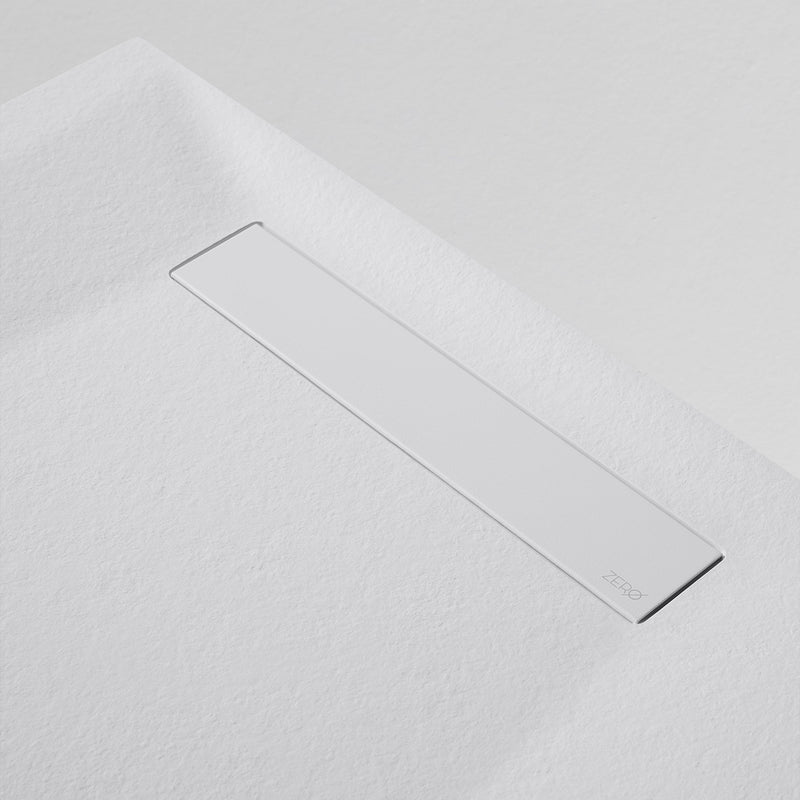 Plato de ducha extraplano rectangular blanco para baños | 3_BP