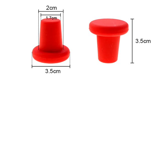 Silicone inner stopper for wine bottle