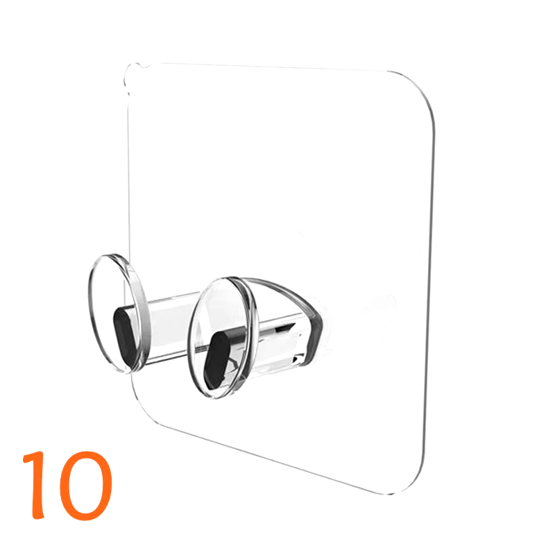 Soportes multiusos de PVC sin perforaciones pack 10 unidadesSoportes