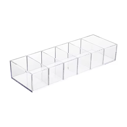 Clear acrylic cosmetic storage box