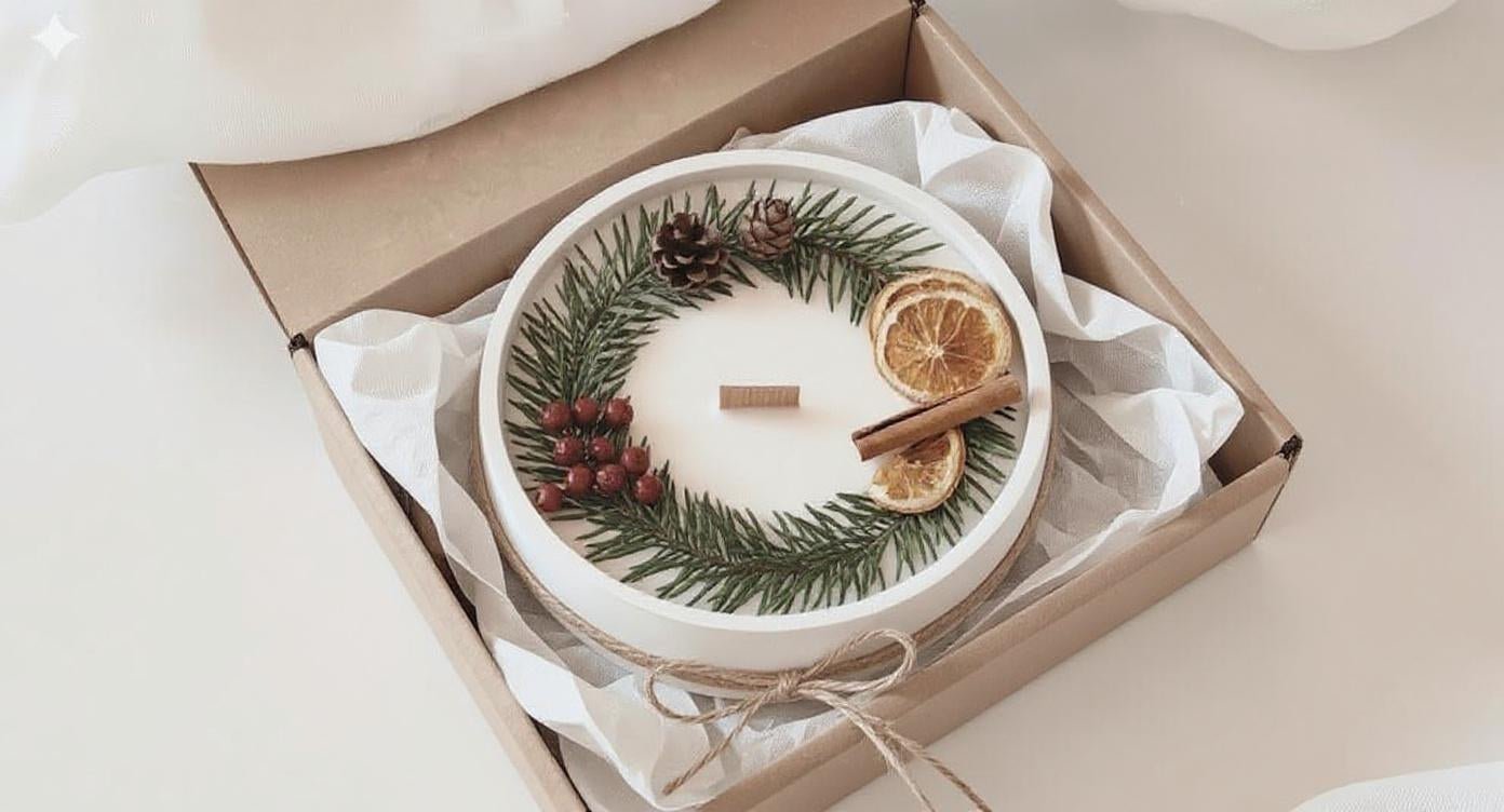 Vela xl de invierno | aroma naranja especiada canela sándalo