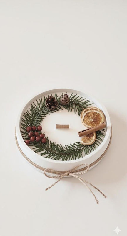 Vela xl de invierno | aroma naranja especiada canela sándalo