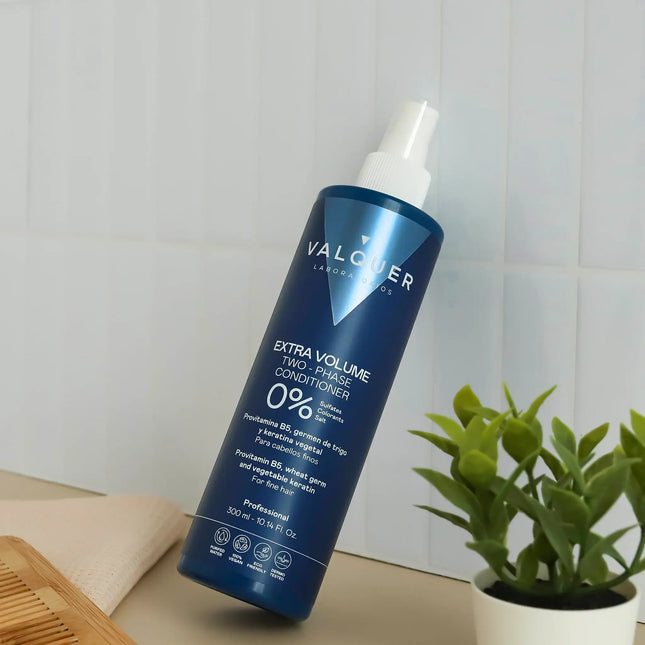 Acondicionador bifásico para cabello fino con volumen
