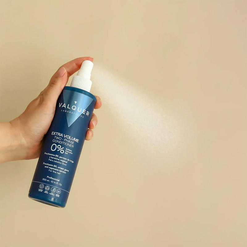 Acondicionador bifásico para cabello fino con volumen