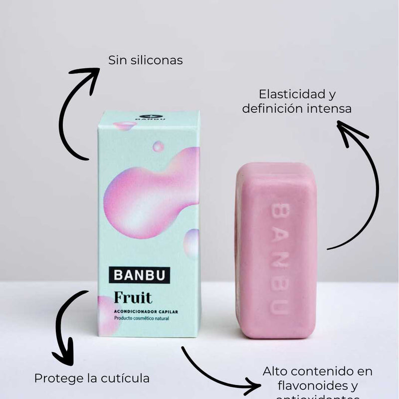 Acondicionador sólido pelo rizado 3 en 1 con brillo