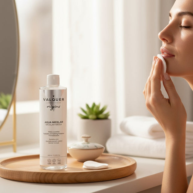 Agua micelar para piel sensible limpia 400 ml | sin perfume
