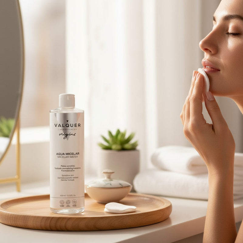 Agua micelar para piel sensible limpia 400 ml | sin perfume