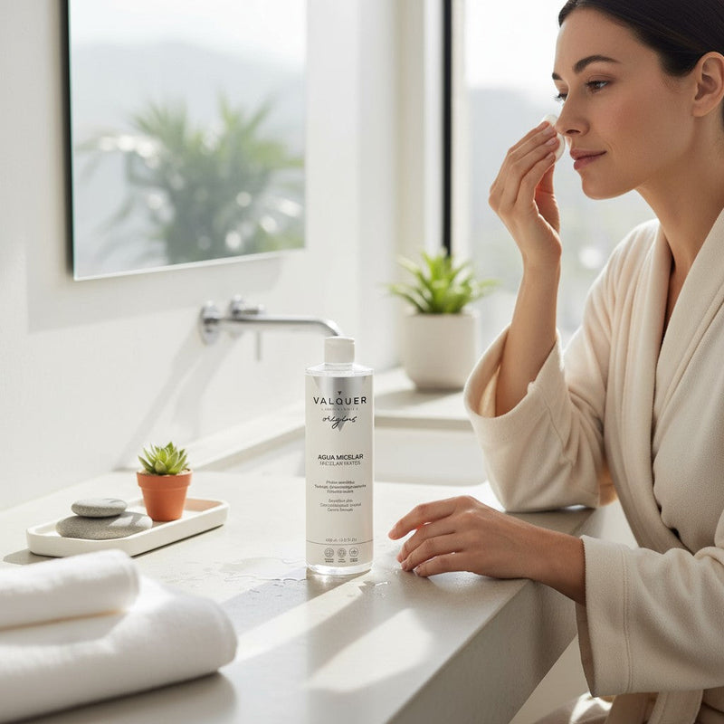Agua micelar para piel sensible limpia 400 ml | sin perfume