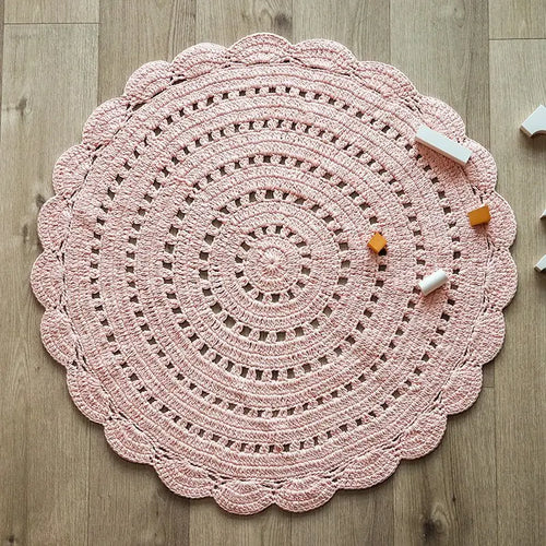 Alfombra infantil crochet ALMA NUDE 120cmCotonHome & Garden > Decor > Rugs