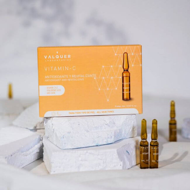 Pack facial vitamina c y ácido hialurónico para piel joven