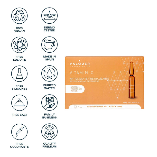 Ampollas vitamina c | antioxidantes revitalizantes