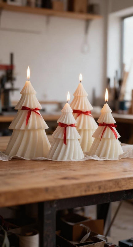 Árbol de Navidad en cera vegetal edición limitada artesanal