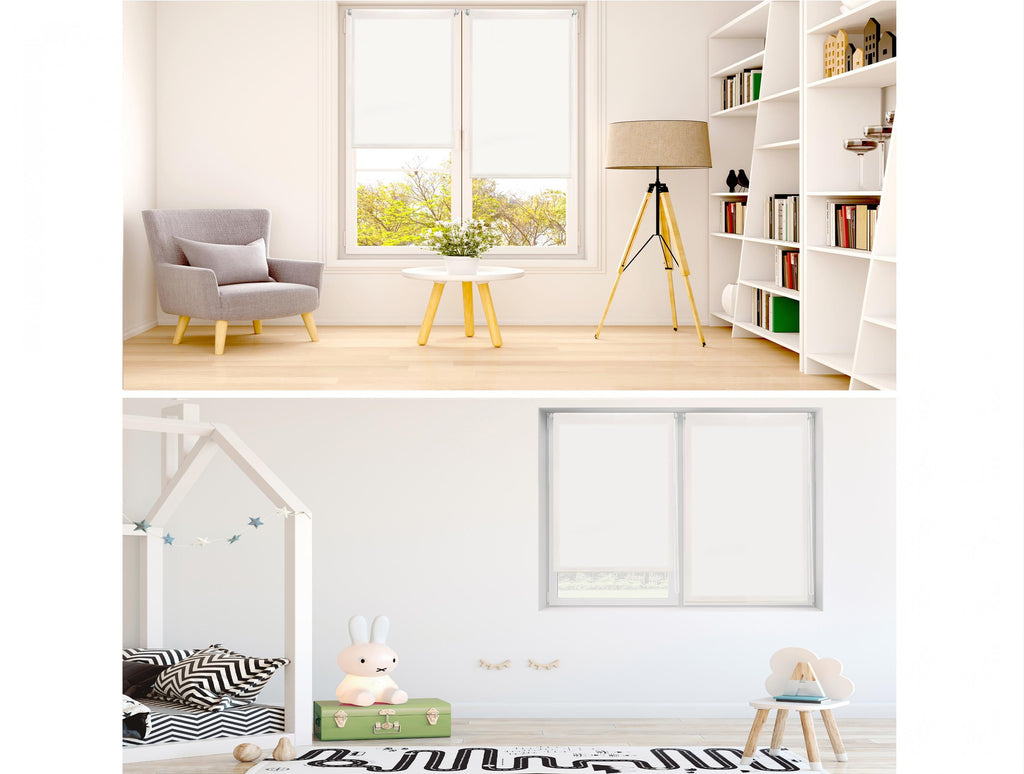 Raw translucent roller blind 140x180 for living room