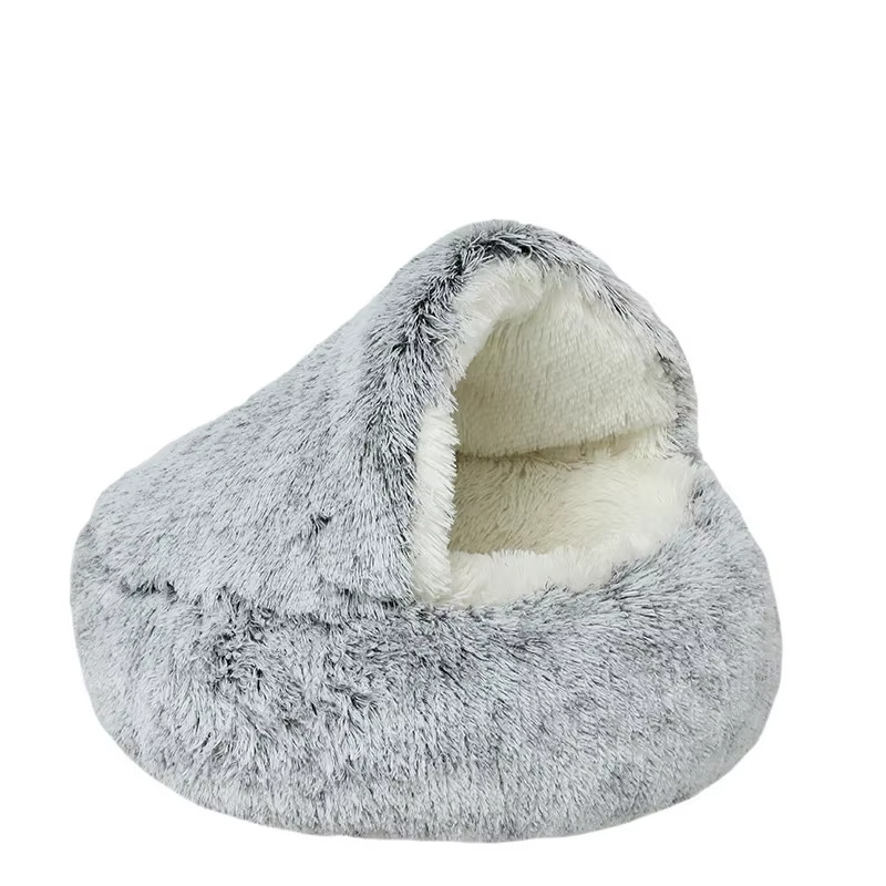 Cama tipo bolsillo de felpa larga de invierno para gatosCamasAnimals & Pet Supplies > Pet Supplies > Pet Beds
