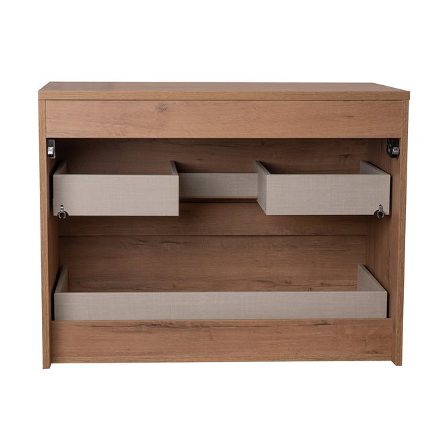 Mueble de baño con lavabo 2 cajones roble ostippo moderno | 1_ES