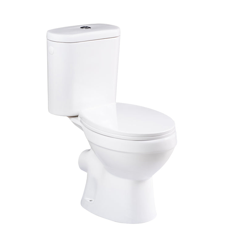 Inodoro moderno con salida a pared con tapa y asiento | 3_BP